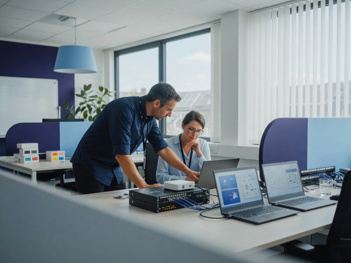 Onsite IT-ondersteuning in een kantoor
